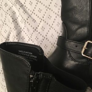 Black riding boots